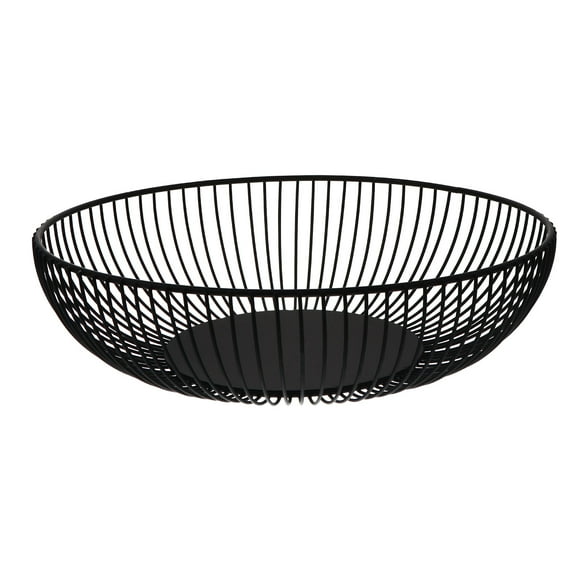 Wire Basket Table Wood Top