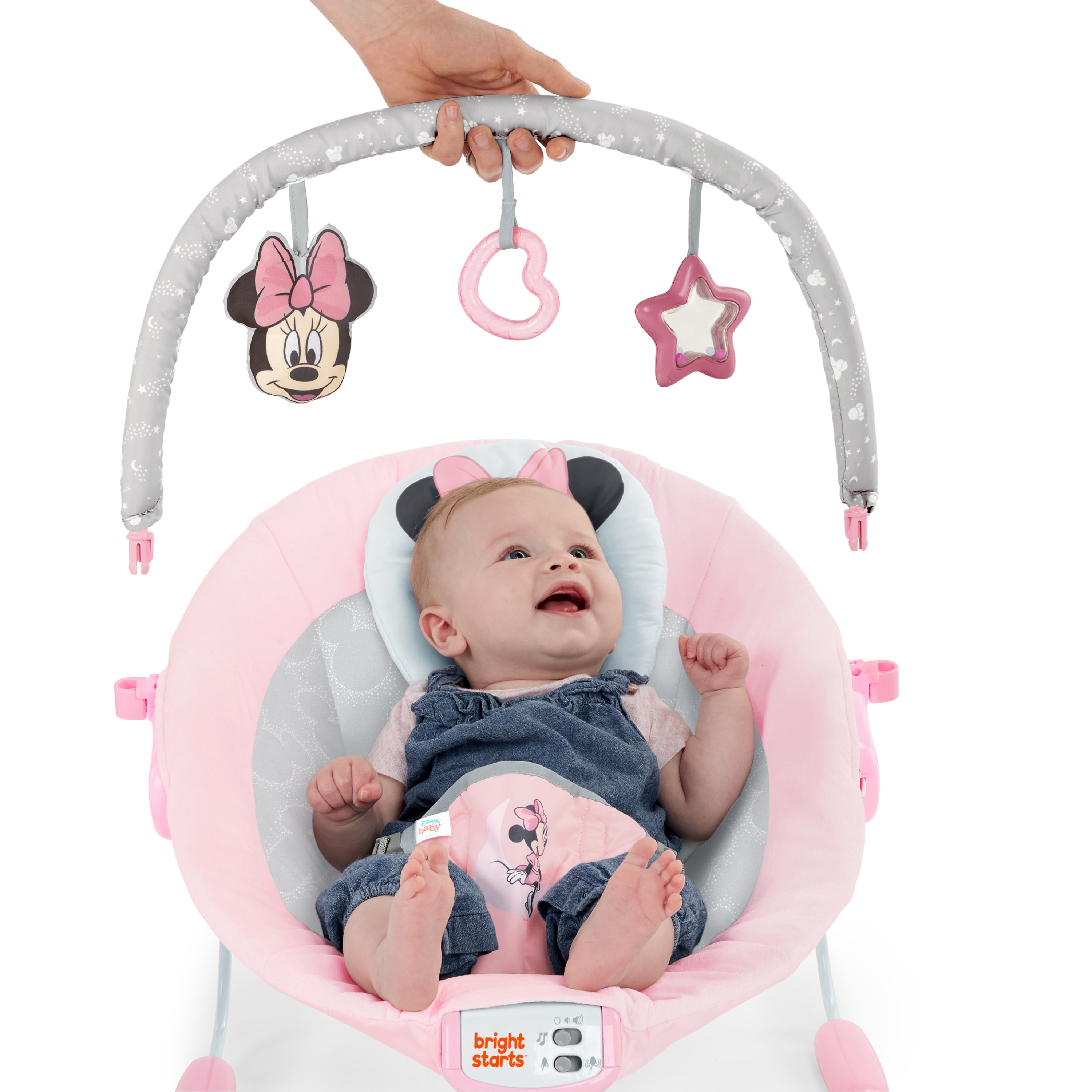 minnie mouse blushing bows bouncer