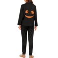 thumbnail image 2 of DISNIMO Women's 2 Piece Lounge Sets Ghost Printed Long Sleeve Sleepwear Halloween Nightwear Soft Button Down Pajama Sets Casual Loose Loungewear with Long Pajama Pants, 2 of 7
