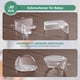 thumbnail image 3 of Protectores de esquinas para bebés de 12 protectores de bordes de silicona Protector de bordes autoadhesivo para bebés Protector de bordes de mesa transparente de 2 formas para varios muebles para, 3 of 5