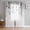 Gray, variant on Green Eucalyptus Leaves Semi Sheer Curtains 45 Inch Length 2 Panels Set, Summer Watercolor Leaf Sheer Kitchen Curtain Privacy Voile Window Curtain for Living Room Bedroom Rod Pocket Drapes