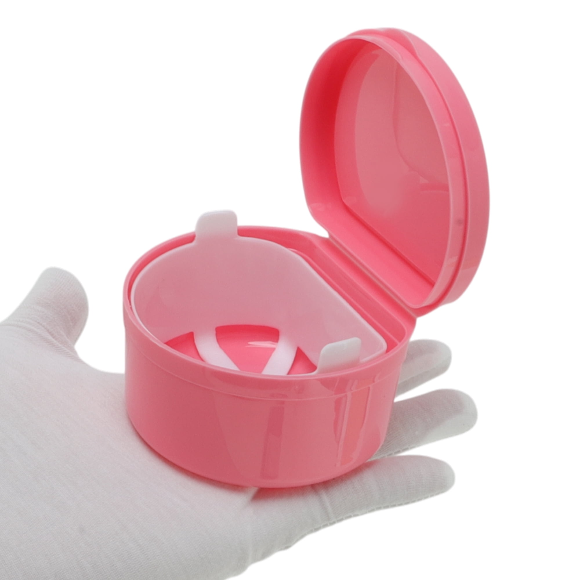 Unique Bargains Reusable Braces Box with Strainer 1 Pc Pink