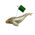 thumbnail image 3 of Kurt Adler Noble Gems Sparkling Glass White Whale Christmas Ornament, 3 of 4