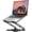 Classic Black, variant on Adjustable Laptop Stand for Desk, Metal Foldable Laptop Riser Holder, Portable Ventilated Cooling Desk Book Shelf, Ergonomic Computer Notebook Stand Compatible with 10-15.6" Laptops