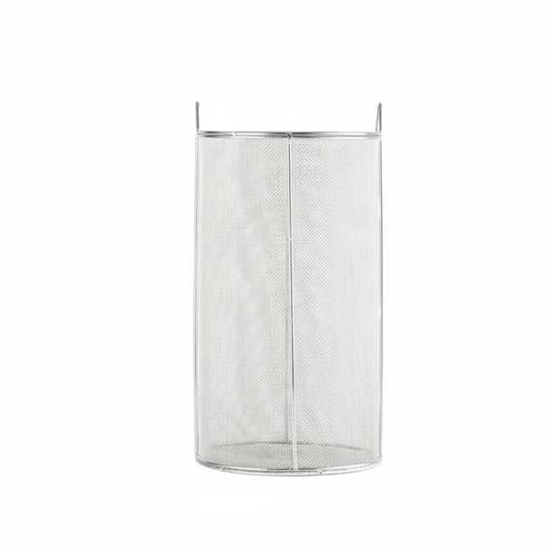 predolo Colador de Vino de Malla Tipo Alimenticio Filtro de Malla de Acero Inoxidable Resistente Al Óxido Cesta Coladora Cilíndrica para Cerveceros Caseros