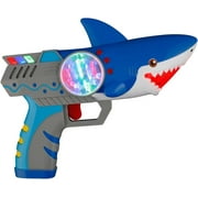 Light Up Shark Gun Toy with Spinning LED Lights