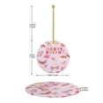 thumbnail image 4 of Adorno navideño colgante de Feliz Navidad para árbol de Navidad - Decoraciones colgantes de cerámica para fiestas - Ideas para regalar adornos navideños, 4 of 8