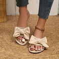 thumbnail image 5 of Bxsruta Bow-Detailed Slide Mules, Summer Casual Shoes for Women, Soft Lining Comfort Beach Footwear, 5 of 8