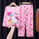 thumbnail image 1 of Pijamas para niños, conjunto de ropa para el hogar de manga larga para niñas de estilo coreano, ropa fina para aire acondicionado para bebés, ropa para niños de primavera y otoño, 1 of 2