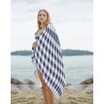 thumbnail image 2 of Navy Blue White Plaid Beach Towels Oversized Super Absorbent, Farmhouse Checkered Buffalo Lightweight Bath Towel Quick Dry Sets For Bathroom/Pool/Rv Camping/Beach Play/Gym Room/Picnic 31"x62", 2 of 8