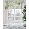 thumbnail image 5 of Sage Green Abstract Valances for Windows Silver Marble Ripples Clouds Luxury Valance Rod Pocket Light Filtering Short Window Treatments Curtains for Kitchen Bathroom Living Room Bedroom, 42 x 18 Inch, 5 of 7