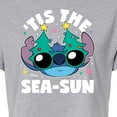 thumbnail image 3 of Lilo & Stitch - Tis The Sea Sun - Juniors Cropped Cotton Blend T-Shirt, 3 of 5