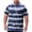 Blue, variant on Big and Tall Mens polo shirts Quick Dry Breathable Polos for Men Business Casual Mens Polo Shirt Striped Summer Classis Loose Fit Short Sleeve Polo Shirt Black 8XL