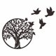 thumbnail image 1 of Decoración de pared de árbol de la vida de metal Arte de silueta, Decoración de pared negra del árbol de la vida para regalo Decoración del hogar para jardín interior y exterior (30 x 30 cm), 1 of 4