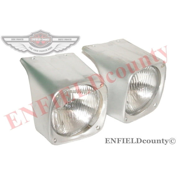 Head Light Lamp+Cowl Pair LH/RH Massey Ferguson Tractor 135 165 185