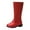 Red, variant on Toddler Girls Boots Girls Knee High Boots Winter Lace up Zipper Mid Calf Boots Leather Goth Sole Boot Fashion Dress Shoes Size 11.5,(Red Little Kids 11.5)