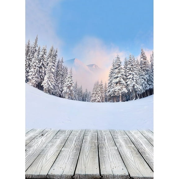 Vinyl Custom Photography Backdrops Wall And Wood Floor Flower Planks Landscape Photo Studio Background MBD-04