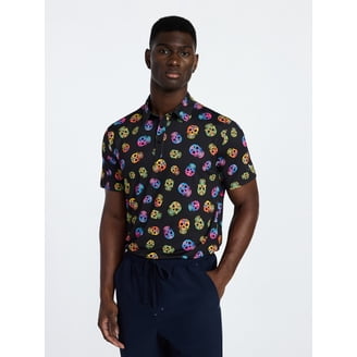 Birdie Bound Men's Novelty Print Golf Polo Shirt, Sizes S-3XL