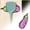Eggplant, variant on Silicone Pot Lid & Utensil Rest, Heat-Resistant Kitchen Organizer with Drip Pad, Cute Vegetable Design Red Watermelon