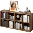 thumbnail image 1 of Librero Organizador de 8 Cubos Estante Minimalista de Madera para Libros y Organizar Mueble 120 * 30 * 60cm de Grande Librería de Pared con Estantería para Sala Oficina Dormitorio, 1 of 7