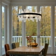 thumbnail image 2 of Luxury Modern Chandelier, Matte Black, UQL6262, 2 of 5