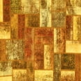 thumbnail image 1 of Ahgly Company Indoor Square Patchwork Yellow Transitional Area Rugs, 8' Square, 1 of 4