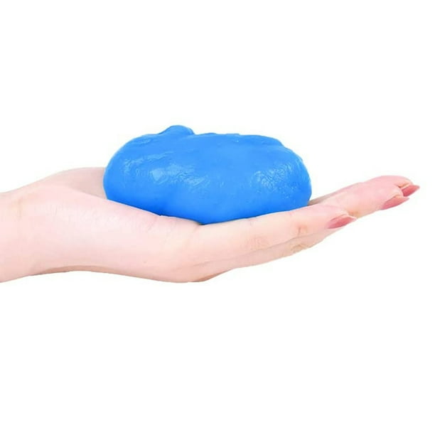 Paquete de 2 limpiadores de pegamento suave universales de gel de limpieza para automóviles, utilizados para eliminar el polvo y limpiar las rejillas de ventilación del aire acondicionado del