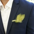 thumbnail image 2 of Zucker Feather Products Feather Corsage w/Duck Mallard - 4.5" x 4" - Fluorescent Chartreuse, 2 of 2