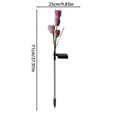 Solar Powered Artificial Flower Ground Light Realistic Weatherproof — free download