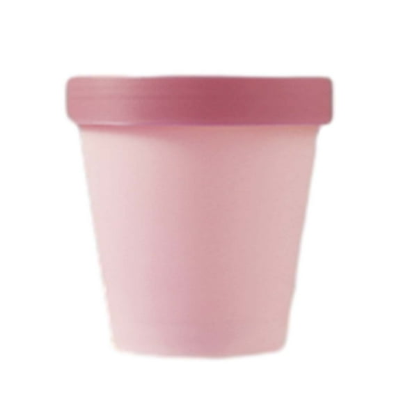 Ycandiee Plastic Jars with Lids, Ice Cream Containers with Silicone Lids for Homemade Ice Cream, Reusable Sorbet Frozen Yogurt Storage Containers Set