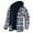 Orange, variant on Autumn And Winter Men's Plaid Classic Fashion Casual Hooded Coats