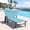 Aqua, variant on Harbweb Outdoor Chaise Lounge Chair Set of 4 , 5-Position Adjustable Sun Tanning Chair with Pillow, Aluminum Patio Lounge Chair with Wheels & Armrests for Garden, Beach, Patio, Pool, White