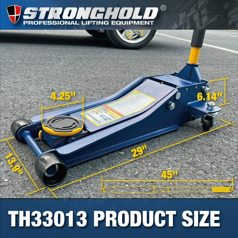 Stronghold 3 Ton Low Profile Dual Pump Service Jack TH33013