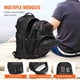 thumbnail image 5 of VEVOR Mochila táctica militar de 25 l con modo Molle y almohadilla de esponja negra, 5 of 9