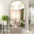 thumbnail image 6 of CISTEROMAN Arched Mirror Gold Mirror Full Length Floor 65"x24" Arch Floor Mirror Stand Full Body Mirror Large, 6 of 13