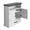 White +2, variant on White Over-The-Toilet Bathroom Cabinet with 2 Doors, Adjustable Shelf, Drawer & Open Compartment - Wall-Mounted Storage Organizer for Bathroom, Laundry Room & Kitchen