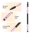 thumbnail image 2 of Unique Bargains 3pcs Soft Double Sided Eyebrow Brush Angled Eye Brow Brush Eyelash Extension Brush Pink Black, 2 of 5