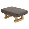 thumbnail image 3 of Foot Rest with Wooden Legs Small Ottoman, Multifunctional, Decorative Rectangle Step Stool Padded Foot Stool for Guest Room Bedroom Couch dark gray, 3 of 8