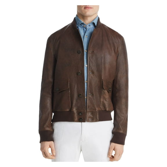 DYLAN GRAY Mens Brown Bomber Jacket 42R