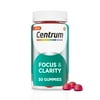 Centrum Focus and Clarity Focus Supplement Gummies, 250 Mg Cognizin Citicoline, 30 Ct