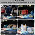 thumbnail image 3 of HUISEFOR Hibiscus Floral Car Trunk Mat 29" x 39" Fashion Sea Turtle Print Cargo Mat Rear Trunk Liner Non-Slip Cars Accessories Full Protection Universal Fit for Most Cars, 3 of 7