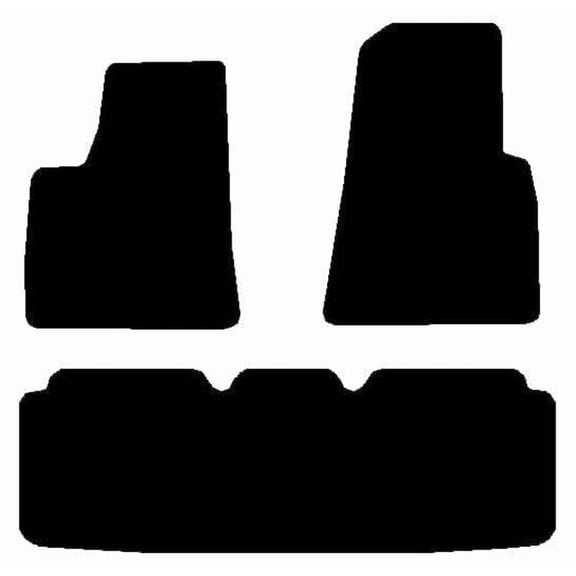 Auto Mats and Accessories 3 Piece Set Custom Carpeted Floor Mats Compatible with 2012-2024 Tesla Model S (Black) Made in the USA