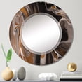thumbnail image 2 of DESIGN ART Designart 'Black And Brown Marble Universe' Printed Modern Wall Mirror 24in.x36in., 2 of 5