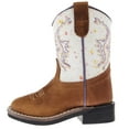 thumbnail image 3 of Old West Boys  Infant  with Splatter Shaft Square Toe Boot 8 M Tan, 3 of 5