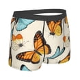 thumbnail image 3 of Disketp Butterflies Men'S Boxer Briefs,Soft And Breathable Cotton Underwear With Comfortflex Waistband, 3 of 8
