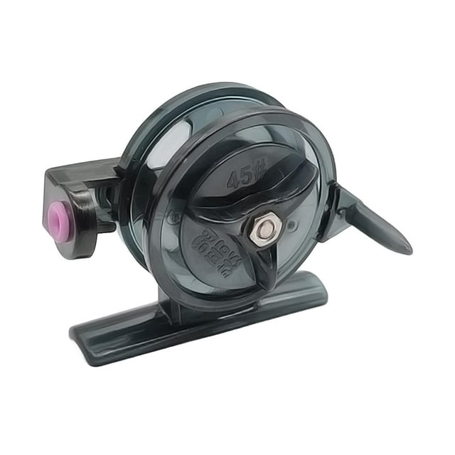 S SERENABLE Ice Fishing Reel Anti Slip Baitcaster Reel for Raft Fishing Lakes Freshwater Black S
