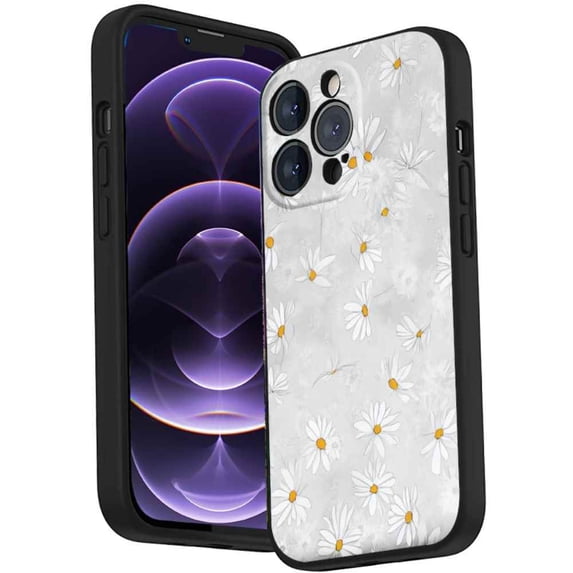 Daisies-Floral-187 Phone Case, Degined for iPhone 14 Pro Max Case Men Women, Flexible Silicone Shockproof Case for iPhone 14 Pro Max