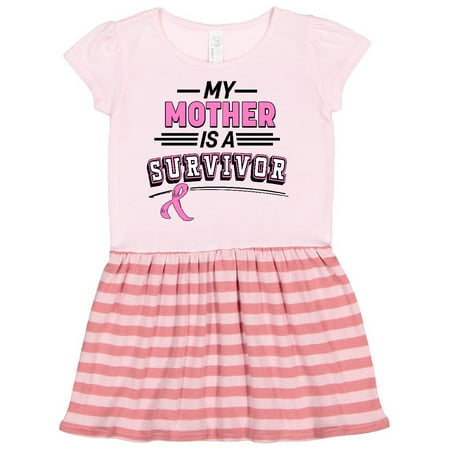

Inktastic My Mother is a Survivor Breast Cancer Awareness Gift Toddler Girl Dress