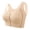 Beige, variant on NIEWTR Womens Front Snap Closure Bras Soft Seamless Wireless Lace Bralettes Comfort Full Coverage Bra(Black,XL)