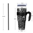 thumbnail image 4 of 40oz Tumbler,White Spider Webs and Spiders Insulated Tumblers with Removable Handle,Stainless Steel Double Vacuum Coffee Tumbler Cup with Straw for Home,Office,Travel,Party, 4 of 5